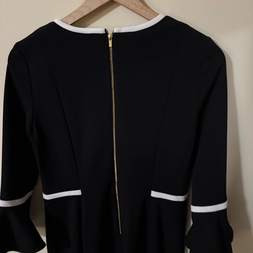 Calvin Klein Womens Black Sheath Dress Size 8 Office Business Casual - Picture 6 of 6